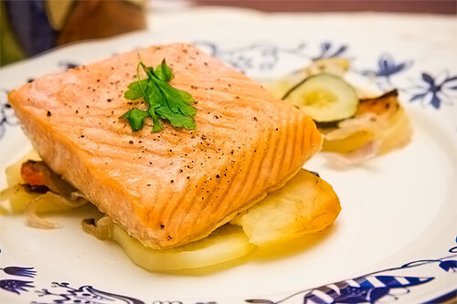 receta de salmón al horno