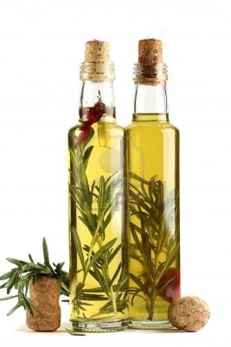 aceite de oliva y romero para el cabello