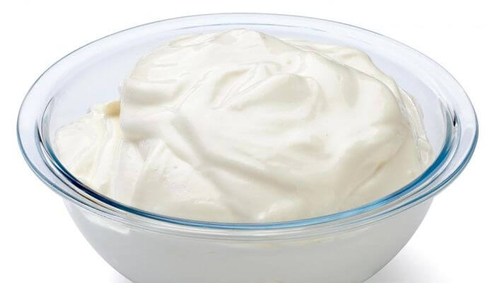 yogurt para las quemaduras de la piel