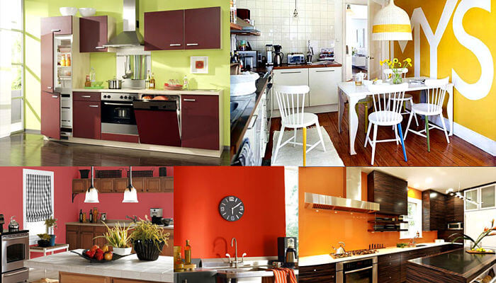 paredes de color cítrico para tu cocina