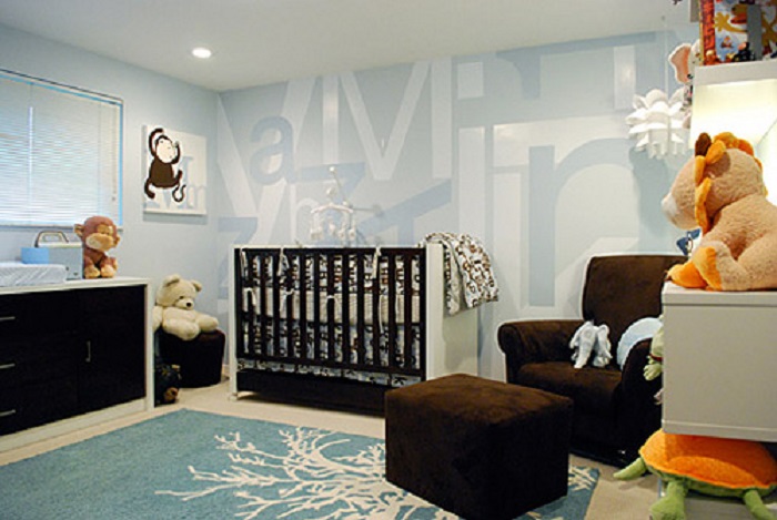 como decorar una habitación para bebe estilo moderno