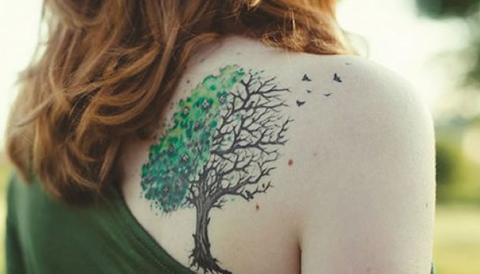 tatuajes en la espalda árbol de la vida