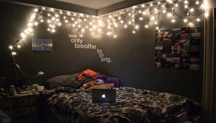 formas de decorar mi habitación con luces 