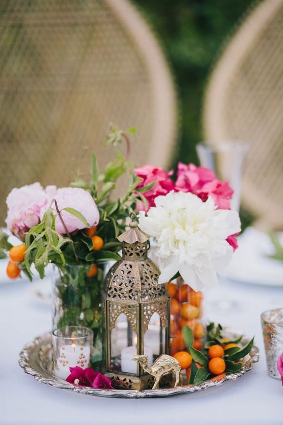 centros de mesa vintage para decorar tu boda 