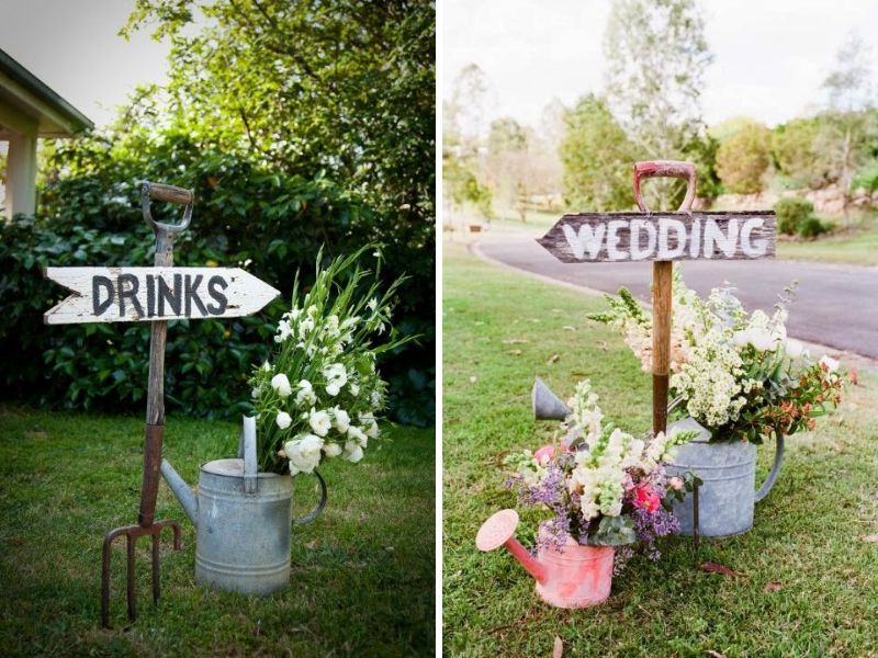 señales para decorar tu boda vintage