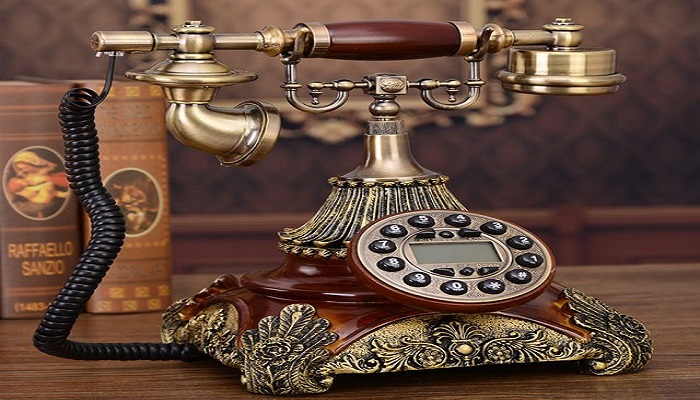 un teléfono vintage